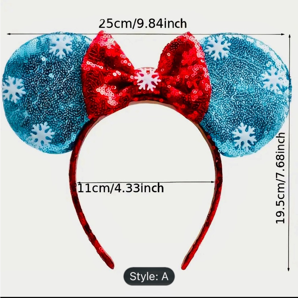 NEW Adorable Anna Frozen inspired Mouse ears headband